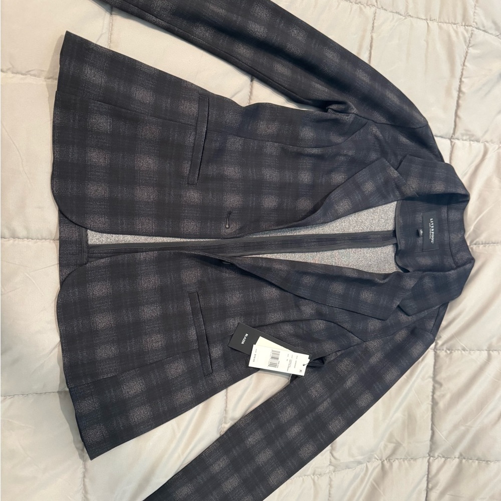 Black Plaid Women's Jacket